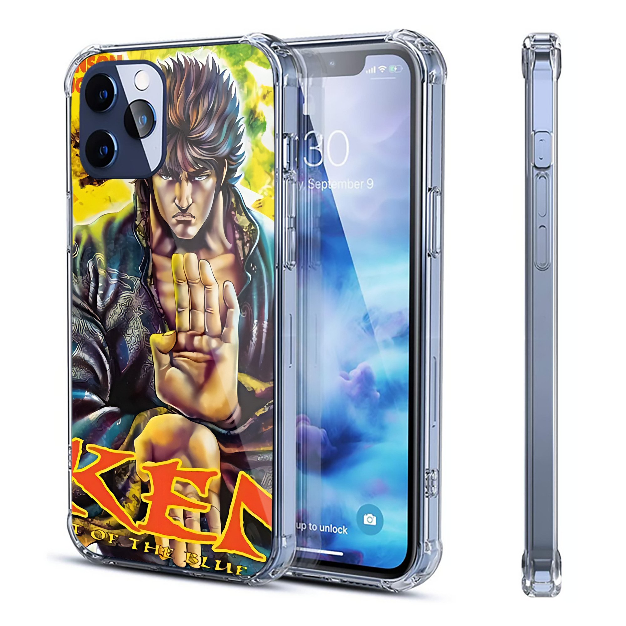 （画像用） 北斗の拳 Fist of the North Star 【iPhone 12シリーズ対応】透明スマホケース（クリアソフトケース）